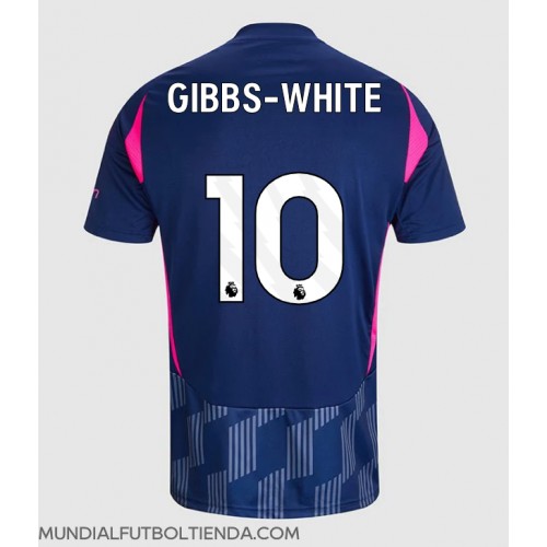 Camiseta Nottingham Forest Morgan Gibbs-White #10 Segunda Equipación Replica 2024-25 mangas cortas